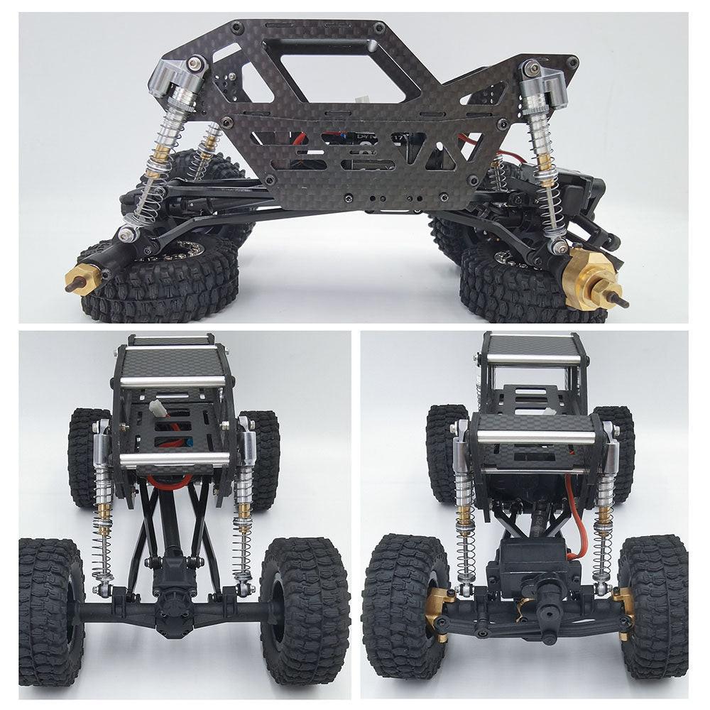 Powerhobby 1/24 Axial SCX24 Aluminum 58mm Long Travel Shocks Jeep Bronco Gray