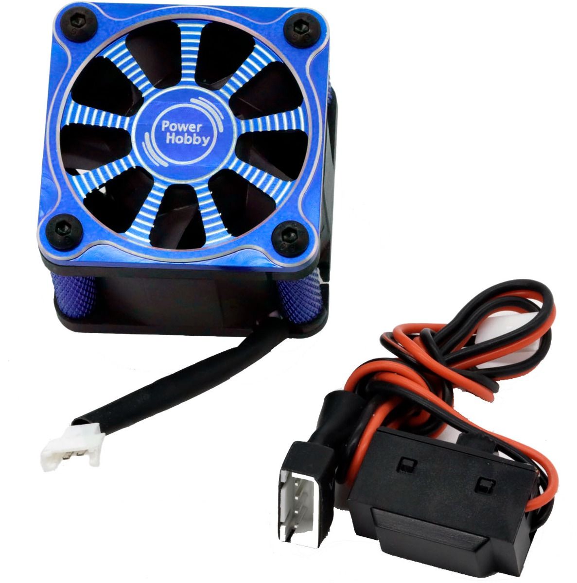 Powerhobby PHF117-BLUE Twister Castle Mamba XLX ESC High Speed Aluminum Cooling Fan Blue