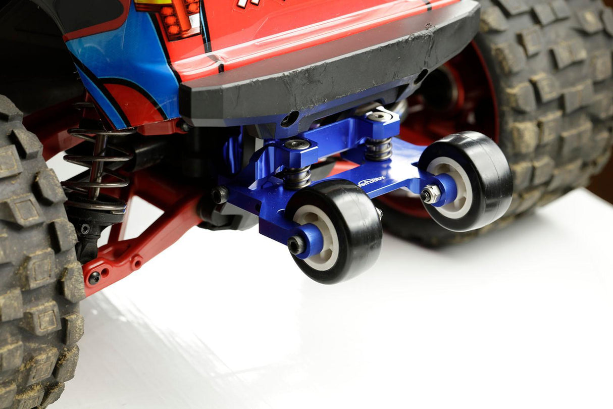 Powerhobby Aluminum Wheelie Bar Blue FOR Traxxas Maxx V1 & V2