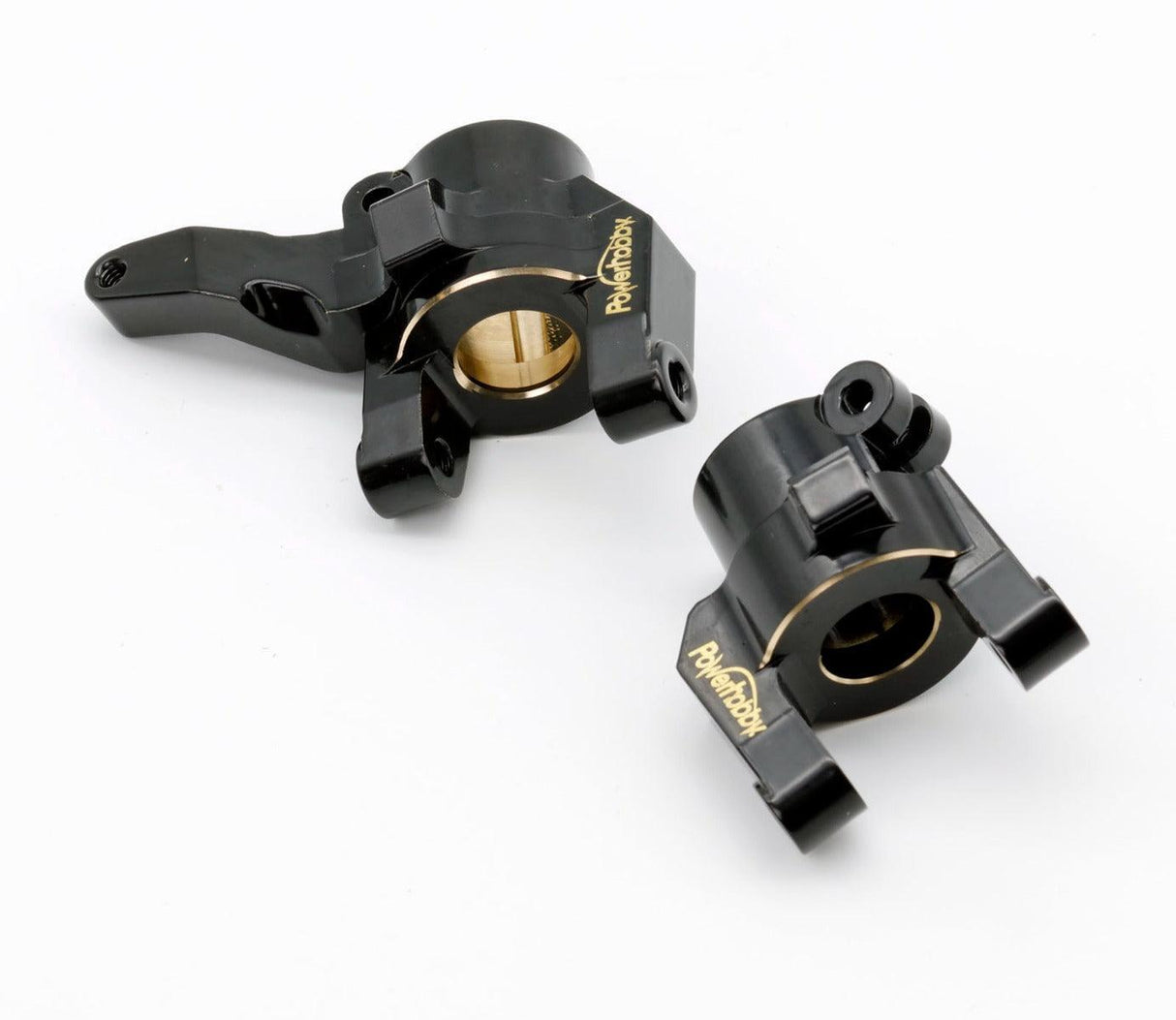 Powerhobby Axial SCX6 Brass Front Knuckle + C CUP Left Right oversized bearing