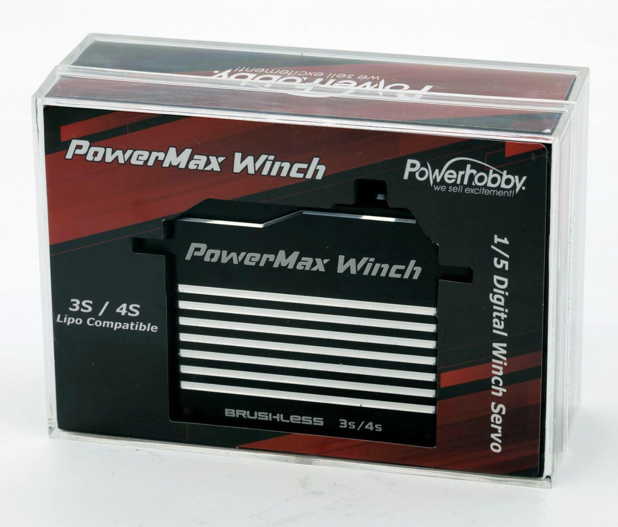 Powerhobby POWERMAX WINCH 1/5 High Torque / Speed 3S 4S Servo Axial SCX6