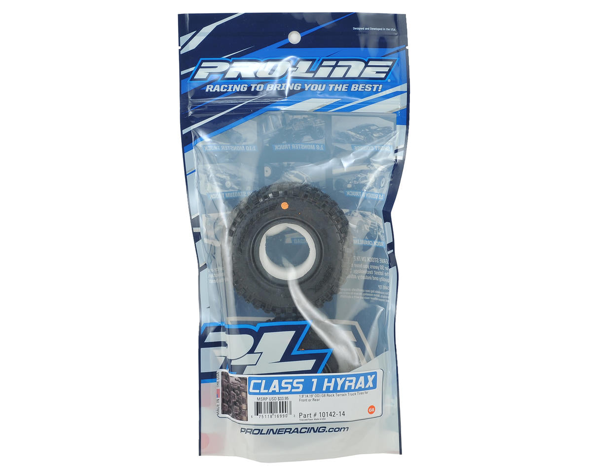 Pro-Line PRO10142-14 Class 1 Hyrax 1.9" Rock Crawler Tires (2) (G8)
