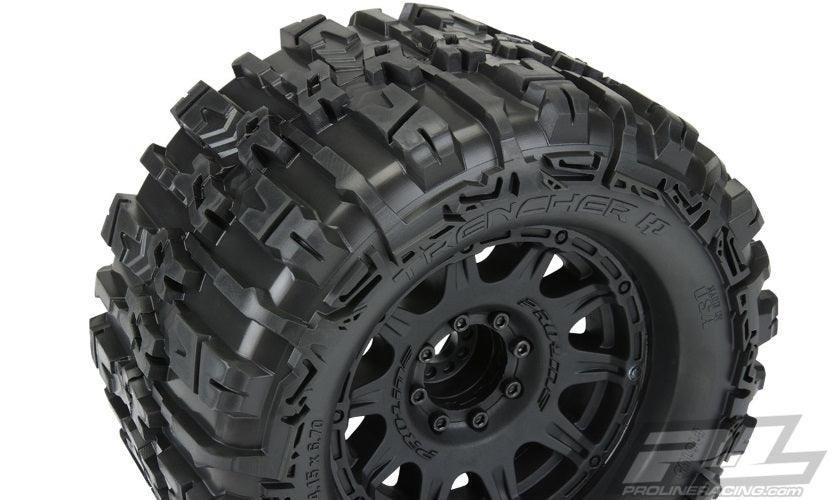 Pro-Line Trencher HP 3.8 Belt MTD Raid 8x32 17mm Tires Mounted F/R