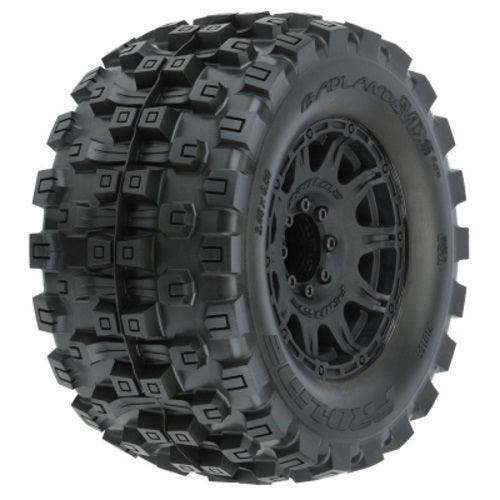 Pro-Line Badlands MX38 HP Belted 3.8" Pre-Mounted Truck Tires (Black) (M2)