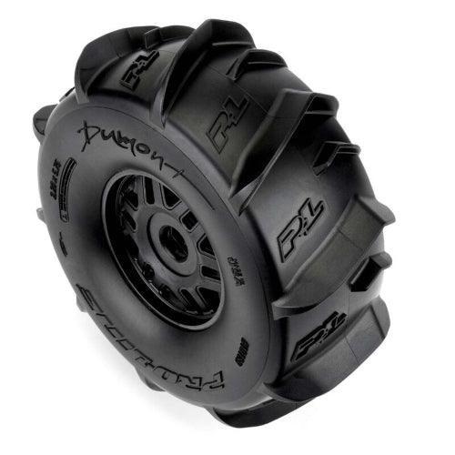 Pro-Line 1/7 Dumont Paddle F/R Tires Pre-Mounted 17mm (2) Black Arrma Mojave