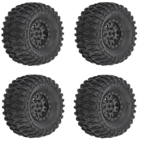 Pro-Line 10194-10 1.0" Hyrax Mounted Tires / Wheels (4) Axial SCX24