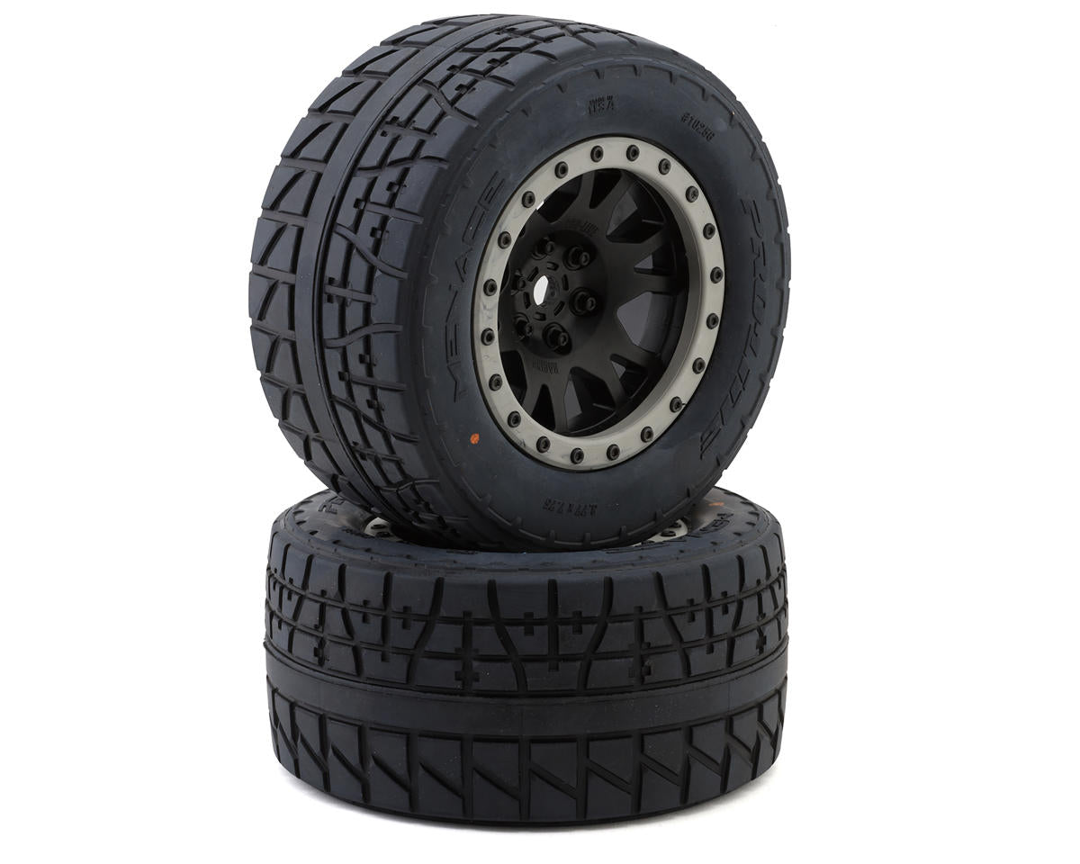 Pro-Line PRO1025613 Menace HP Belted Pro-Loc Pre-Mounted Tires w/Impulse Wheels (2) (X-Maxx) (Medium)