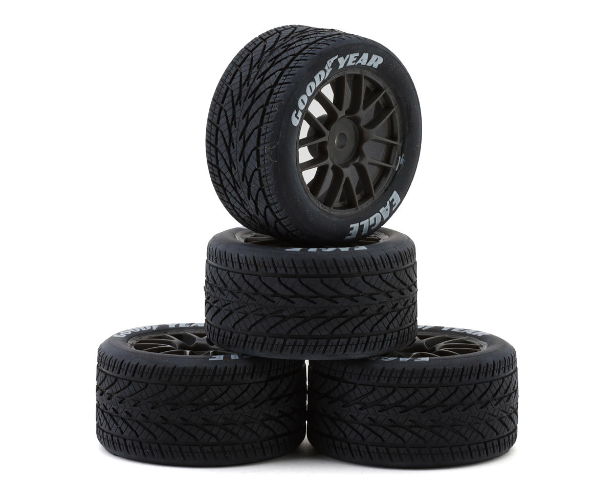 Pro-Line PRO10283-10 Losi NASCAR 1/12 Goodyear Eagle Pre-Mounted Wet/Rain Tires (4) (Medium)