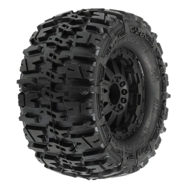 Pro-Line PRO117014 Trencher 2.8 TRA Style Bead,Mnt F-11 Blk Whl: RJATO