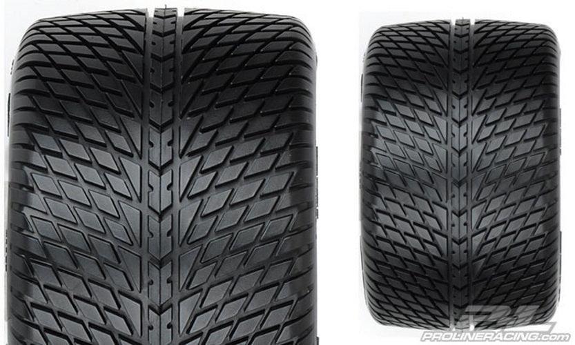 Pro-Line Road Rage 3.8" Street Tires Mounted For 17mm MT Mounted on Raid Black