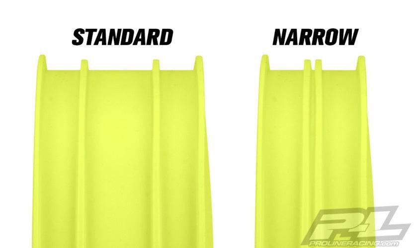 Pro-Line Velocity Narrow 2.2" Hex Carpet Front Yellow Wheel Kyosho RB7 ASS B6