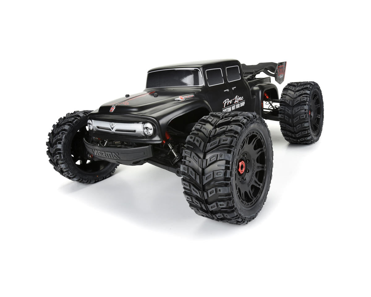 Pro-Line PRO3611-18 Ford® F-100 Bash Armor Pre-Cut Monster Truck Body (Black) (Kraton® 8S)