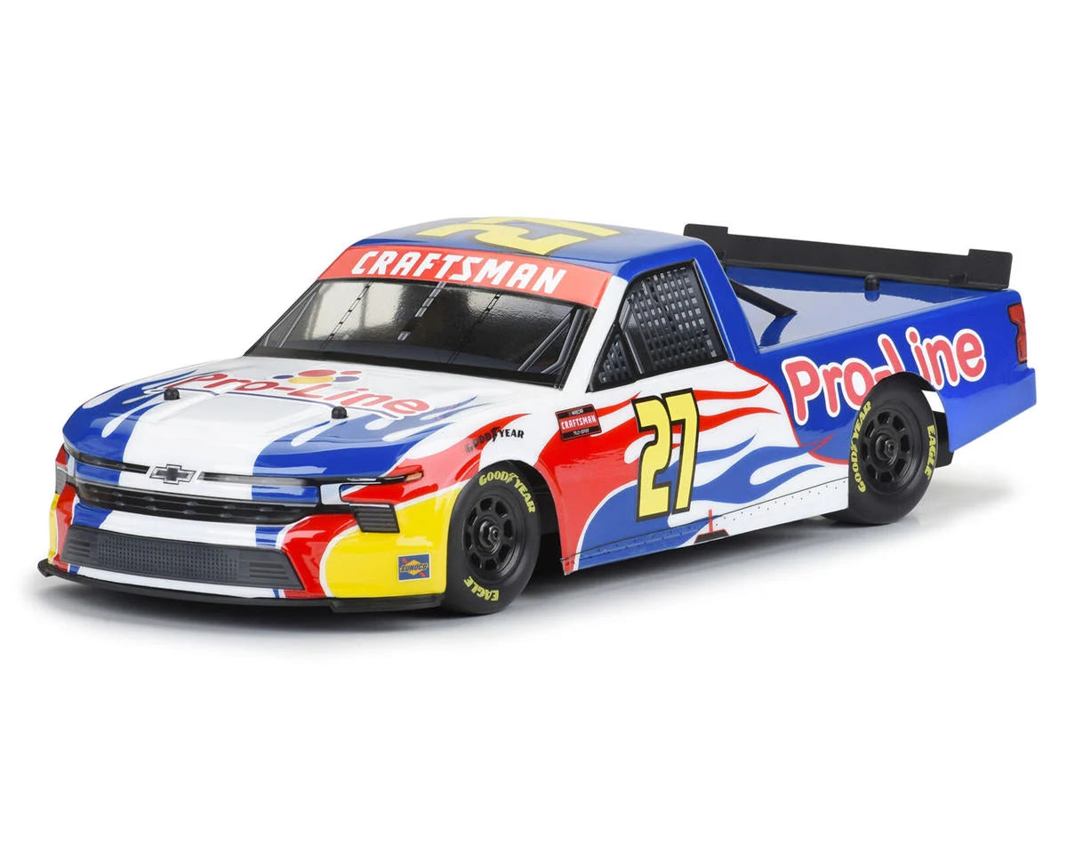 Pro-Line PRO3653-00 Losi® NASCAR® 1/12 2024 Chevy Silverado Truck Pre-Trimmed Body (Clear)
