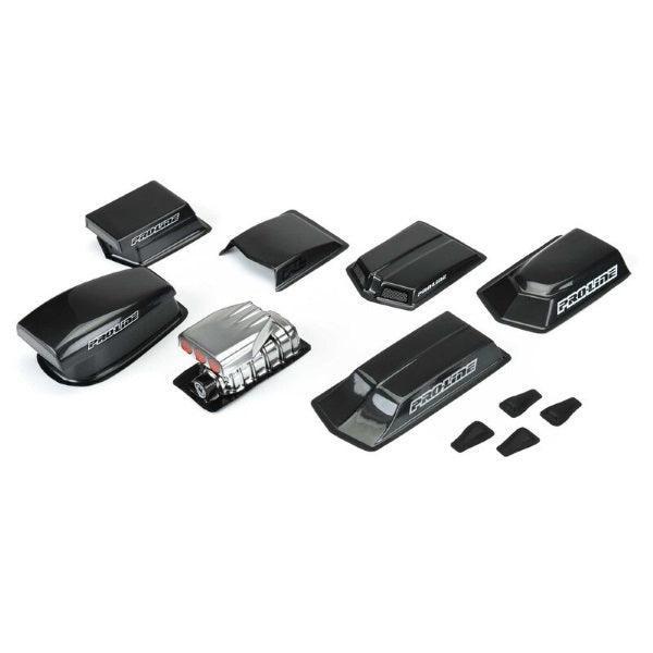 Pro-Line 6368-00 No Prep Drag Racing Hood Scoops & Blowers (8)