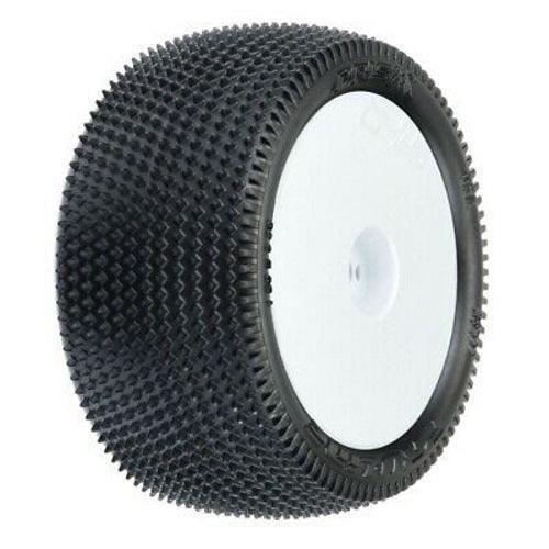 Pro-Line 8277-13 Prism 2.0 2.2 Z3 Mounted White Wheels 1:10 Buggy Rear (2)