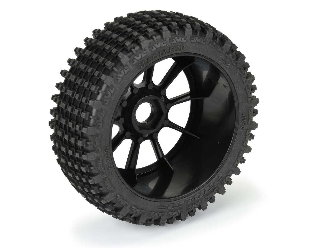 Pro-Line 9074-21 Gladiator Pre-Mounted 1/8 Buggy Tires (2) (Black)