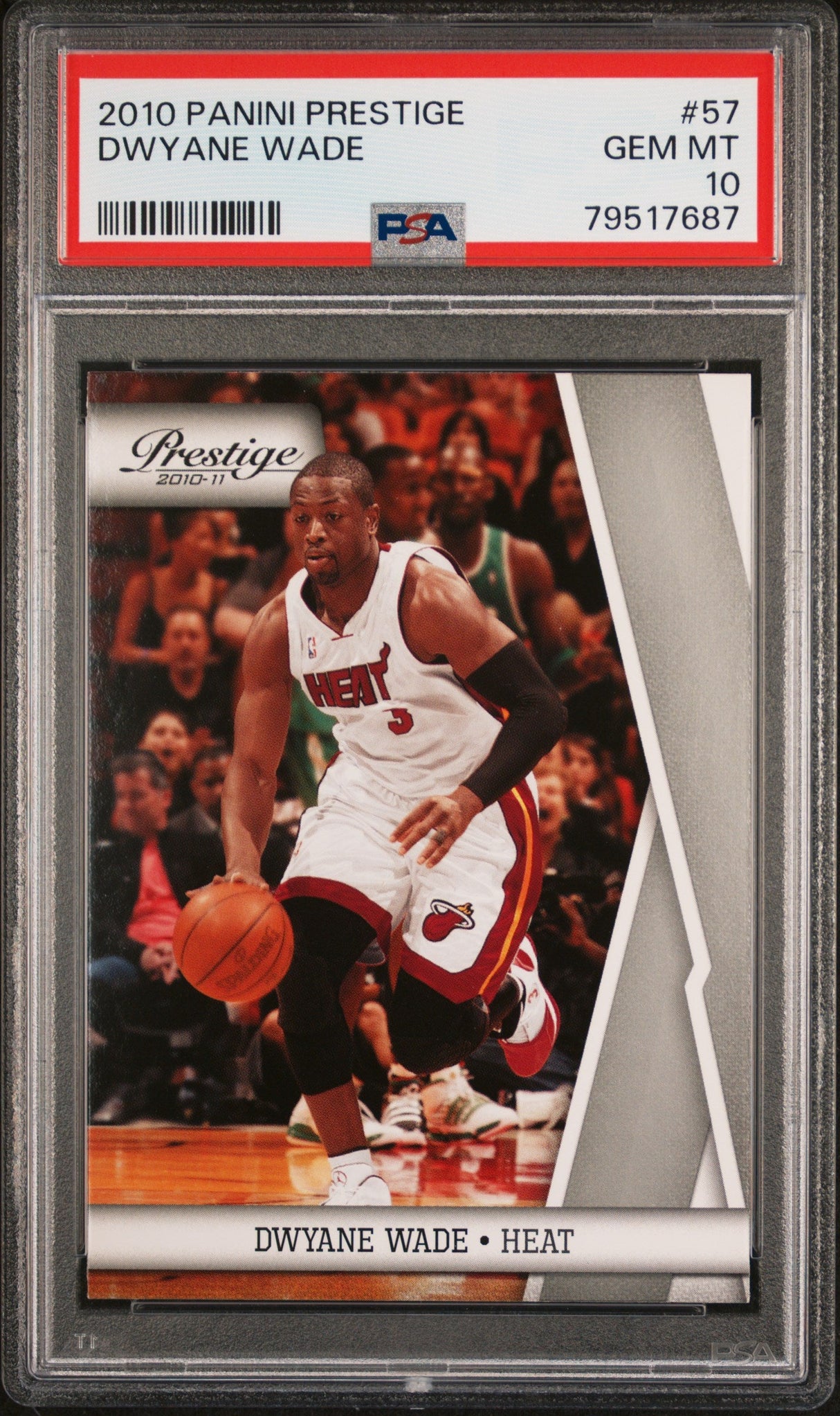 2010 PANINI PRESTIGE DWYANE WADE #57 - PSA 10