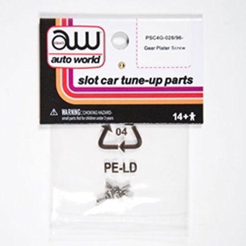 Auto World 4Gear Chassis Tuneup Parts Gear Plate Screw 6pc Ho Slot Car