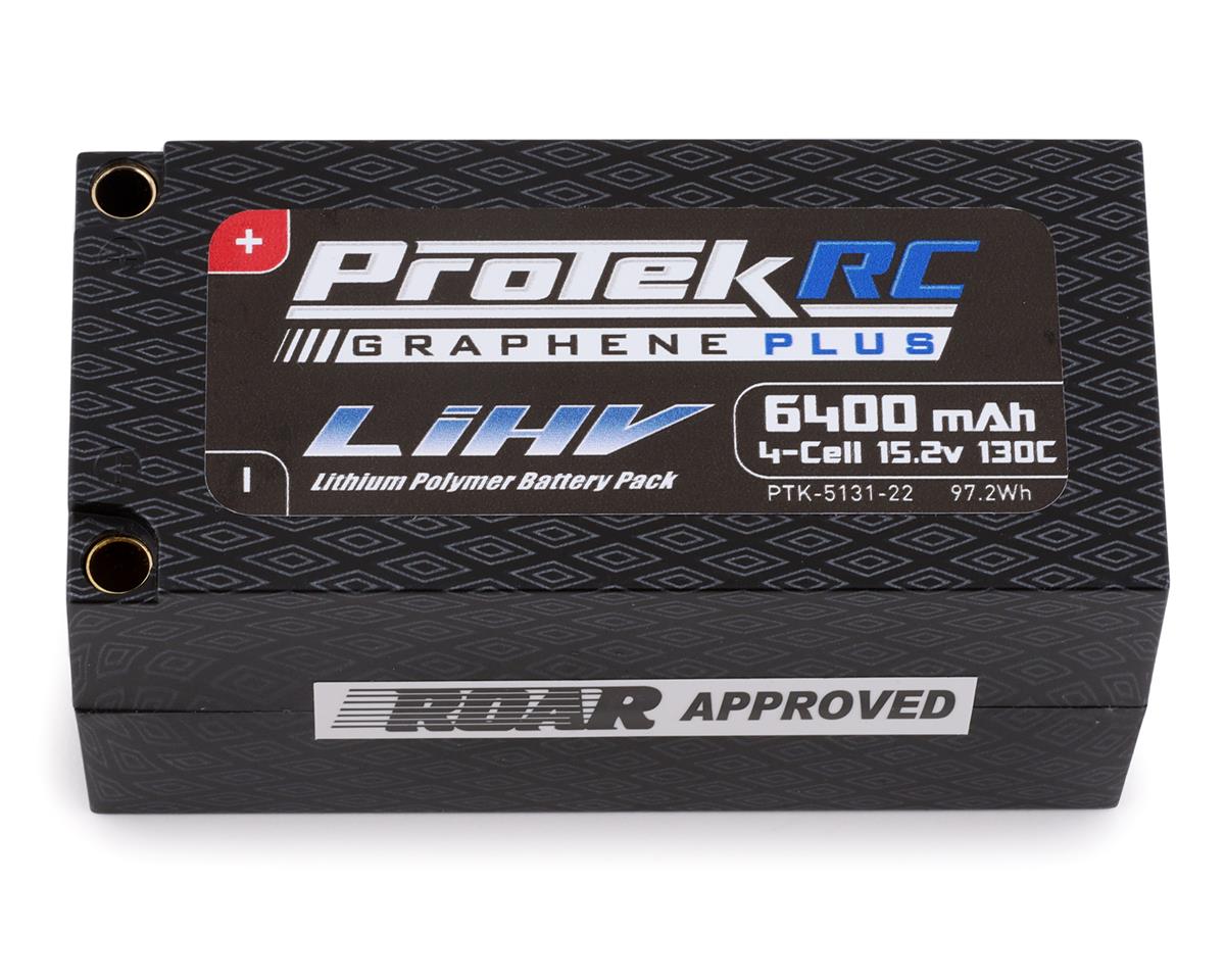 ProTek RC PTK-5131-22 4S 130C Low IR Si-Graphene + HV Shorty LiPo Batterie (15,2 V/6400 mAh) avec connecteur 5 mm (approuvé ROAR)