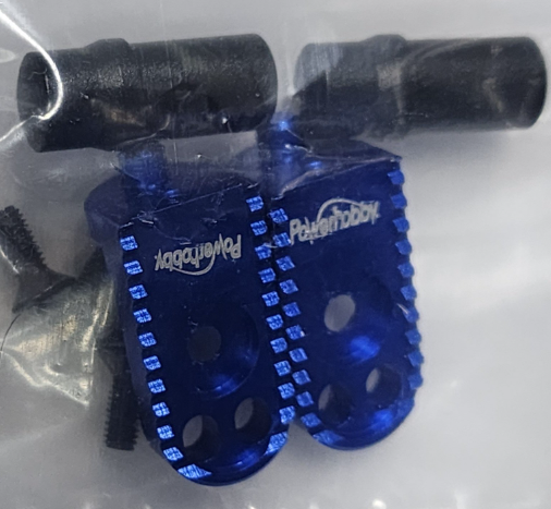 Powerhobby PHB5868BLUE 7075 Juego de estriberas de aluminio Losi Blue Promoto MX
