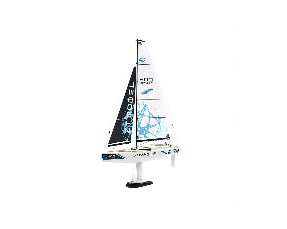 PlaySTEM Voyager 400 Sailboat w/2.4GHz Transmitter (Blue) PYSXB03402B