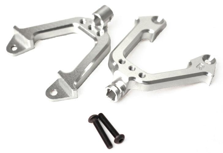 Racers RCE1832S Aluminum Rear Shock Tower Hoops, Silver Axial SCX10