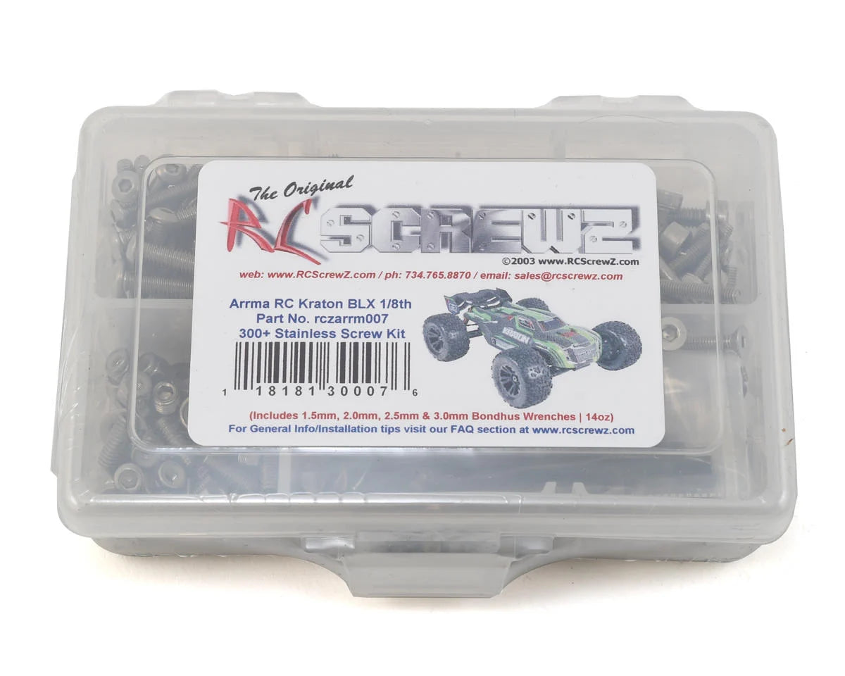 RC Screwz RCZARA007 Arrma RC Kraton BLX Stainless Steel Screw Kit