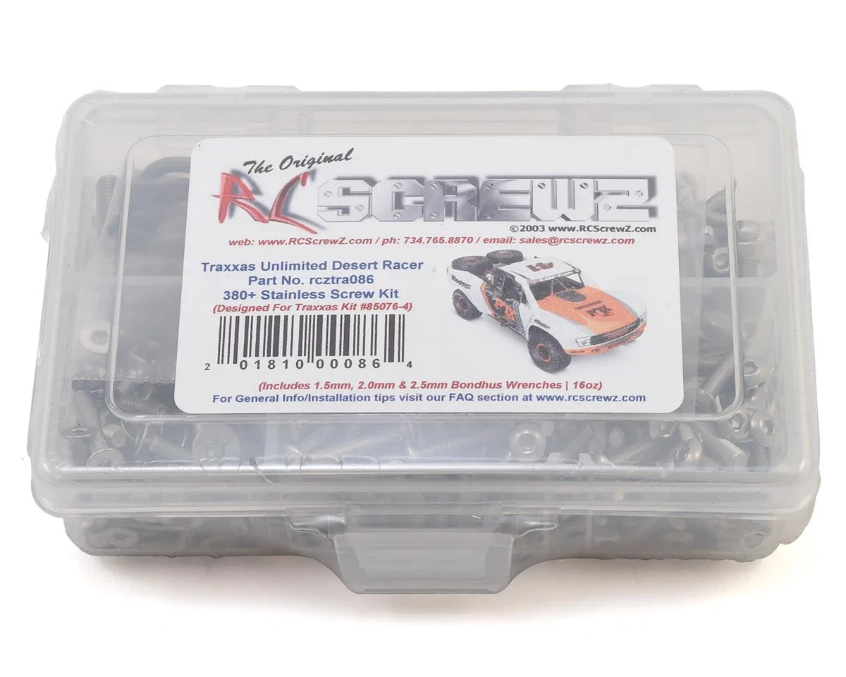 RC Screwz RCZTRA086 Stainless Steel Screw Kit for Traxxas UDR
