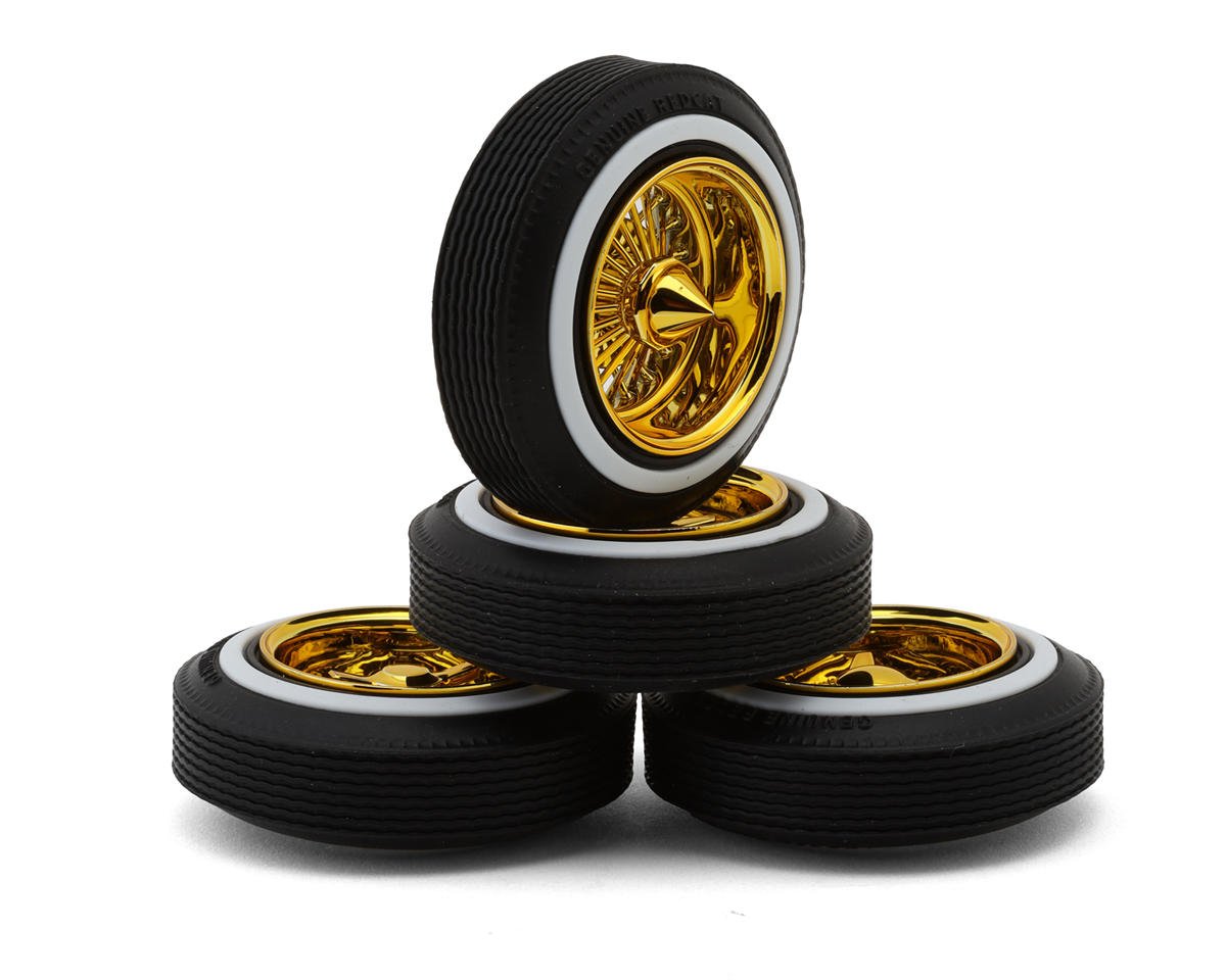 Redcat RER17089 Dayton Gold Wire Wheel Set (4)