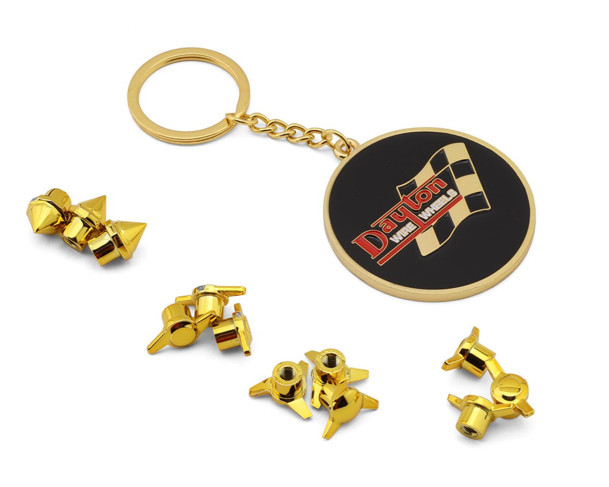 Redcat RER17089 Dayton Gold Wire Wheel Set (4)