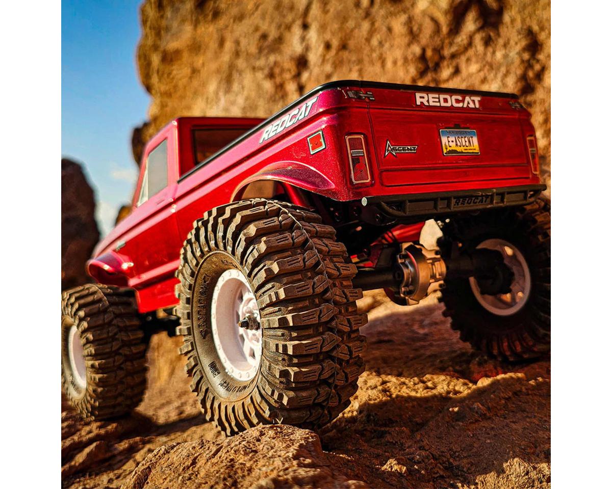 Redcat Ascent LCG RTR Escala 1/10 4x4 RTR Rock Crawler (rojo) con radio de 2,4 GHz RER22767