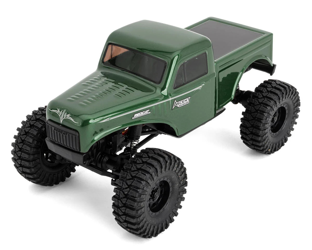 Redcat RER39150 Ascent-18 1/18 4WD RTR Brushless Rock Crawler (Green) w/2.4GHz Radio, Battery & Charger