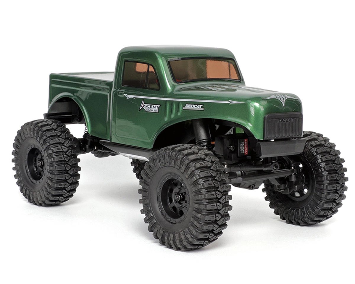 Redcat RER39150 Ascent-18 1/18 4WD RTR Brushless Rock Crawler (Green) w/2.4GHz Radio, Battery & Charger