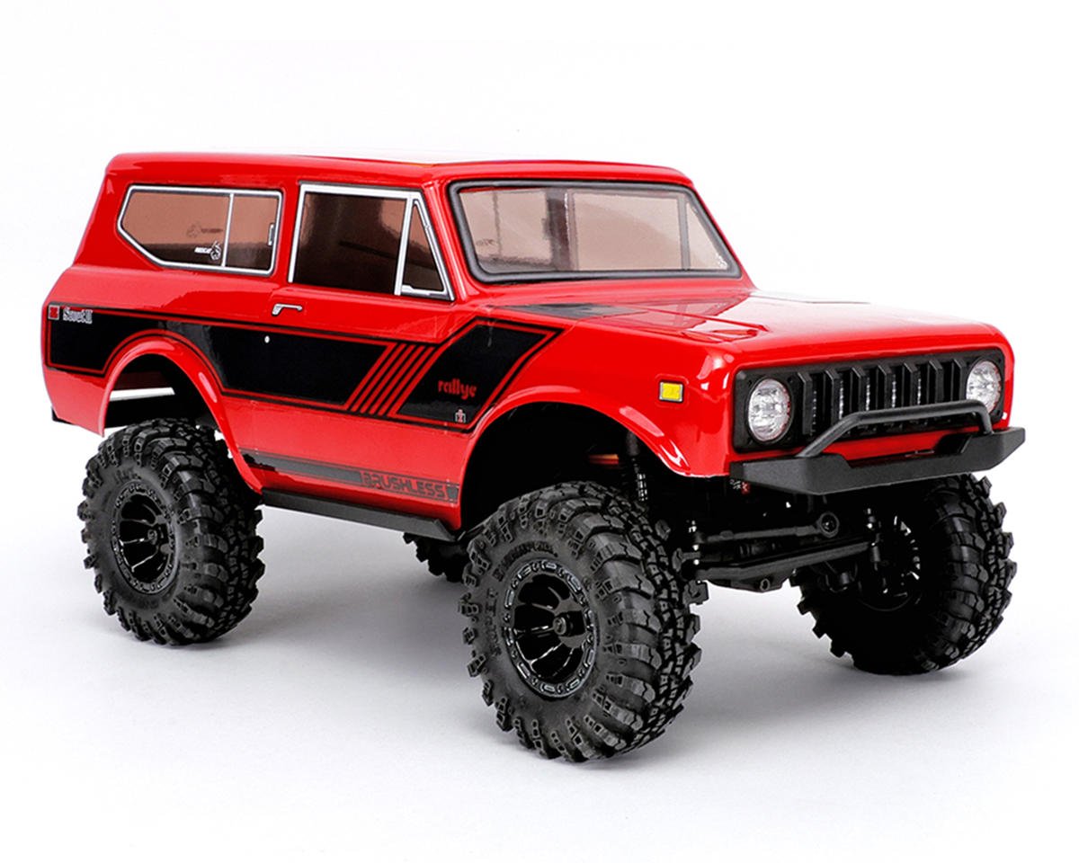 Redcat RER39153 Ascent-18 International Scout II 1/18 4WD RTR Brushless Rock Crawler (Red) w/2.4GHz Radio, Battery & Charger