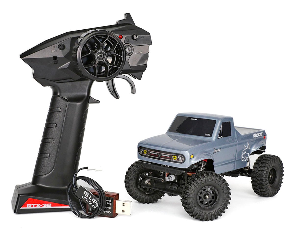 Redcat RER40390 Ascent-32 1/32 4WD RTR Rock Crawler (Graphite) w/2.4GHz Radio, Battery & Charger