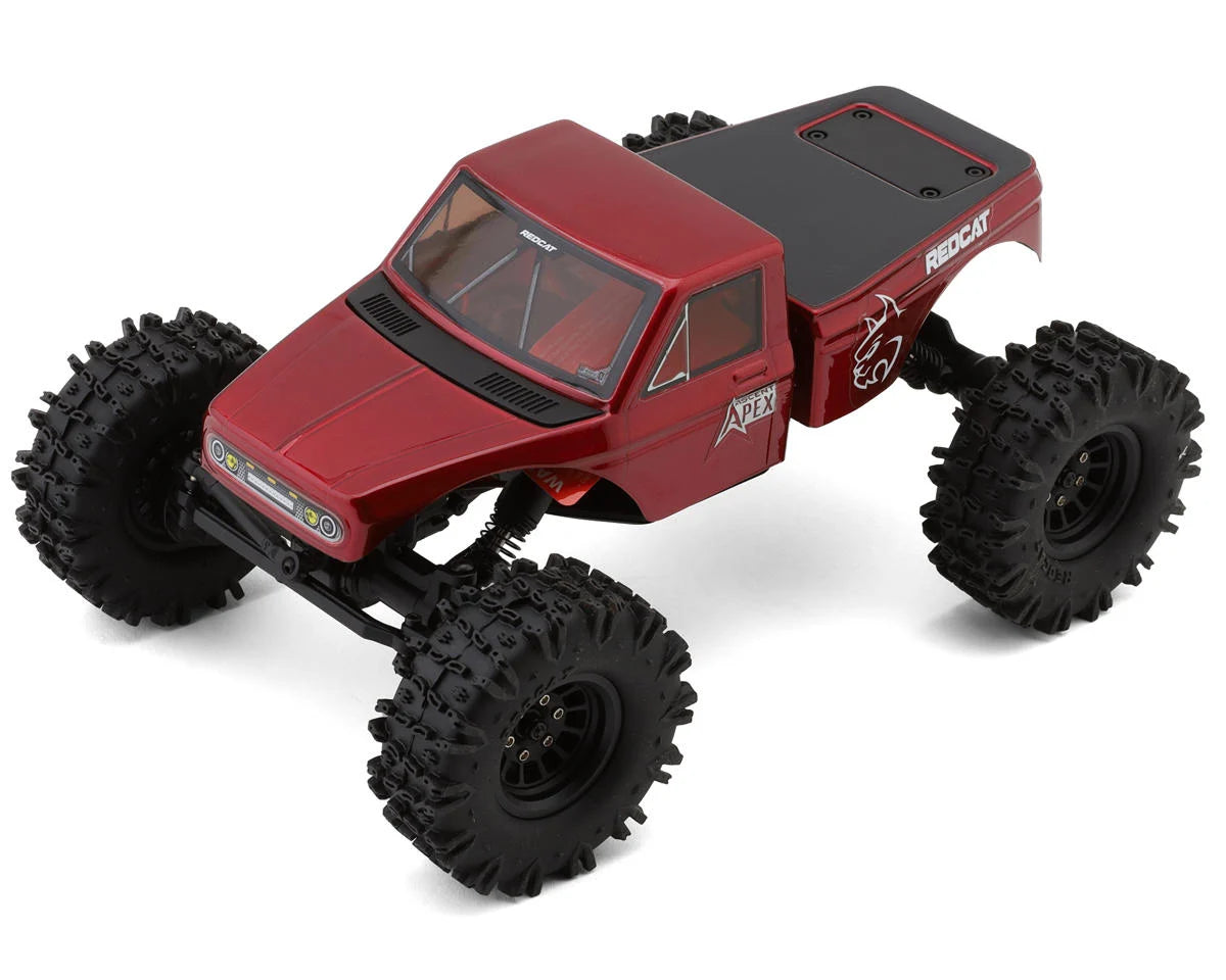Redcat RER42219 Ascent-18 Apex 1/18 4WD RTR Brushless Rock Crawler (Red) w/2.4GHz Radio, Battery & Charger