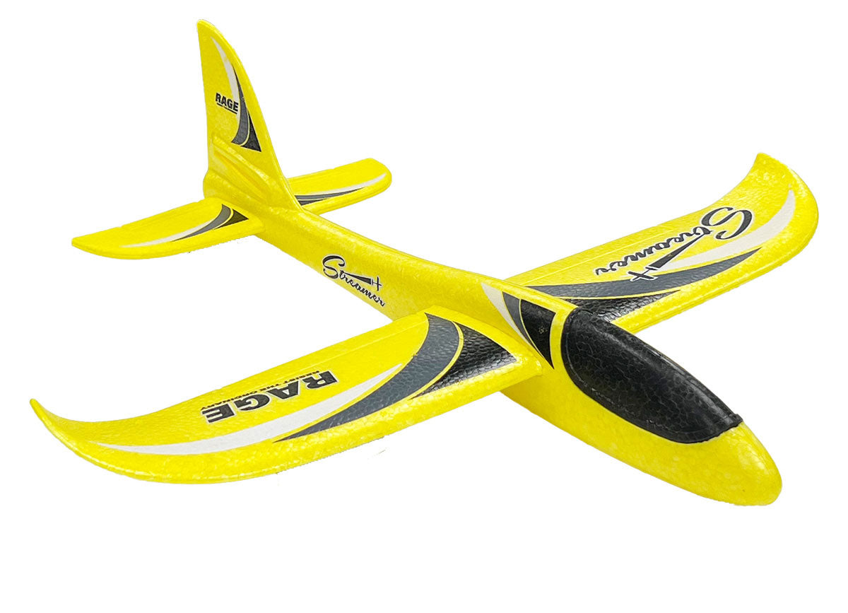 RAGE RC 9010 Streamer Hand Launch Glider, Yellow
