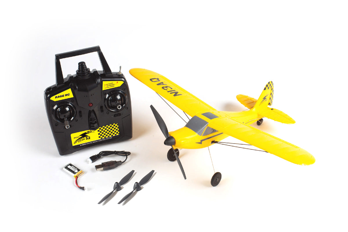 Rage R/C RGRA1118 Sport Cub 400 Micro 3-Channel RTF Airplane with PASS (Pilot Assist Stability Software) System