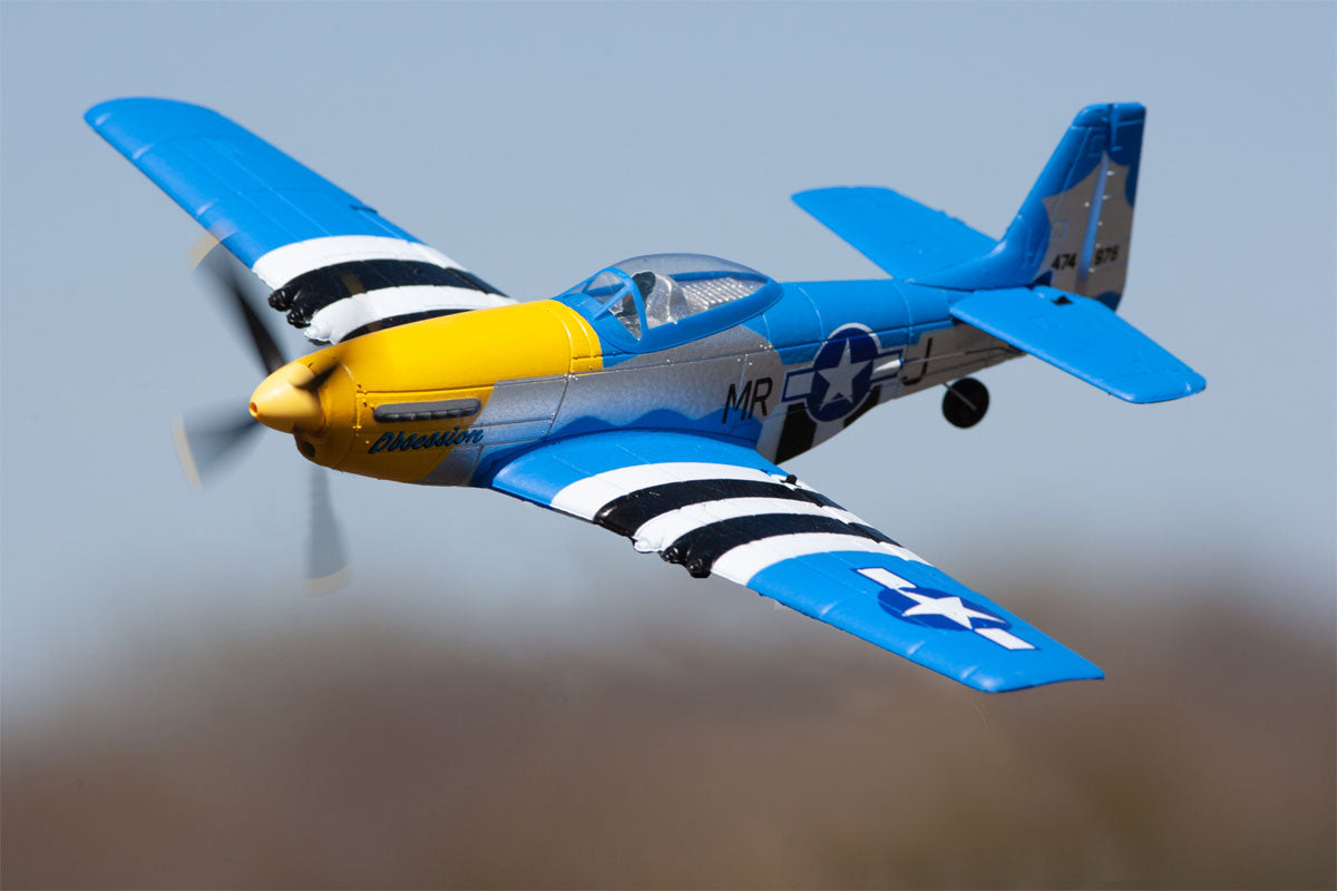 RAGE RC A1300V2 P-51D Obsession Micro RTF Airplane with PASS (Pilot Assist Stability Software) System