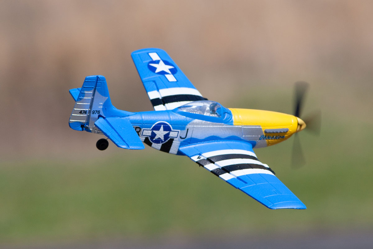 RAGE RC A1300V2 P-51D Obsession Micro RTF Airplane with PASS (Pilot Assist Stability Software) System