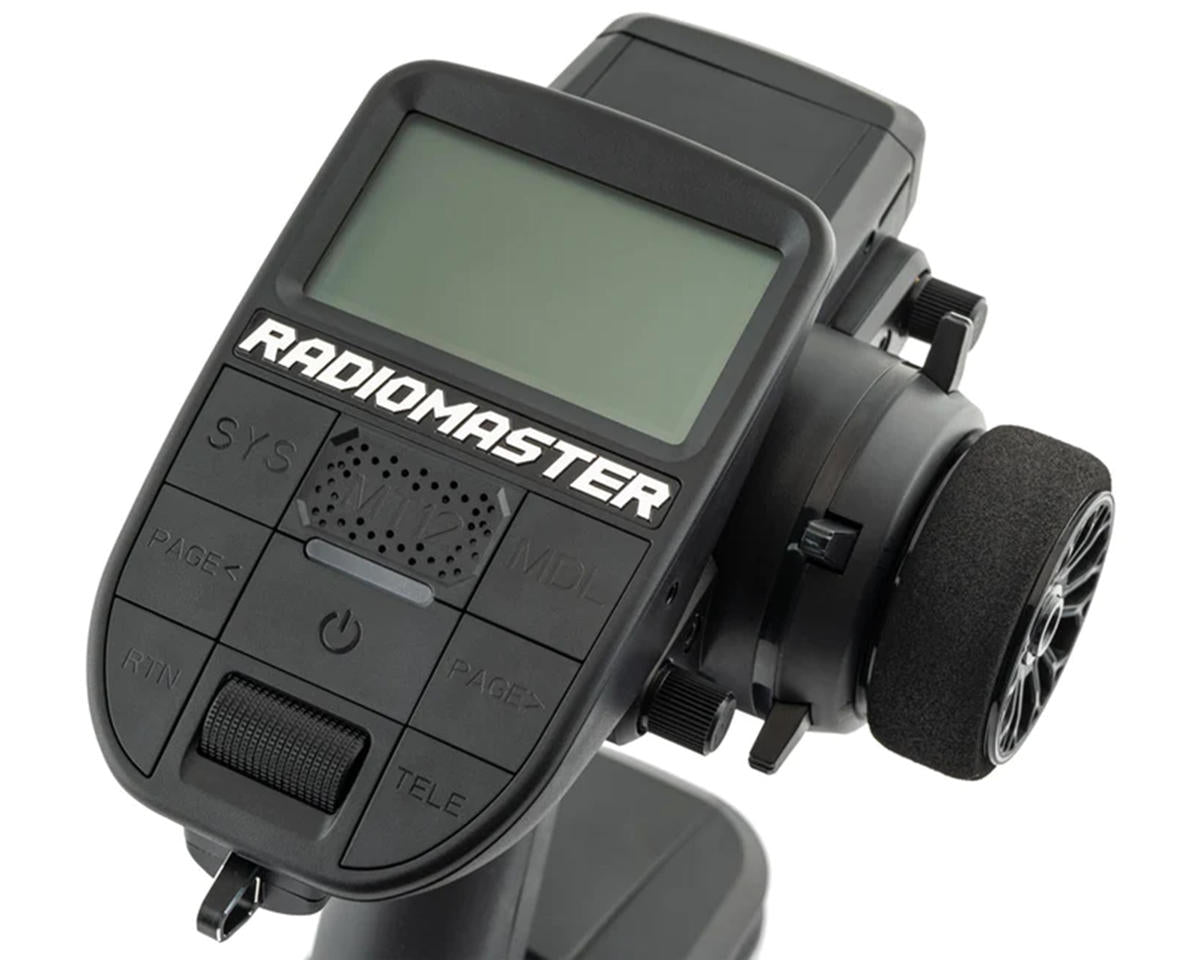 RadioMaster HP0157.0068 MT12 4-in-1 16-Channel 2.4GHz Radio System w/R85C Receiver w/2S Li-Ion Battery