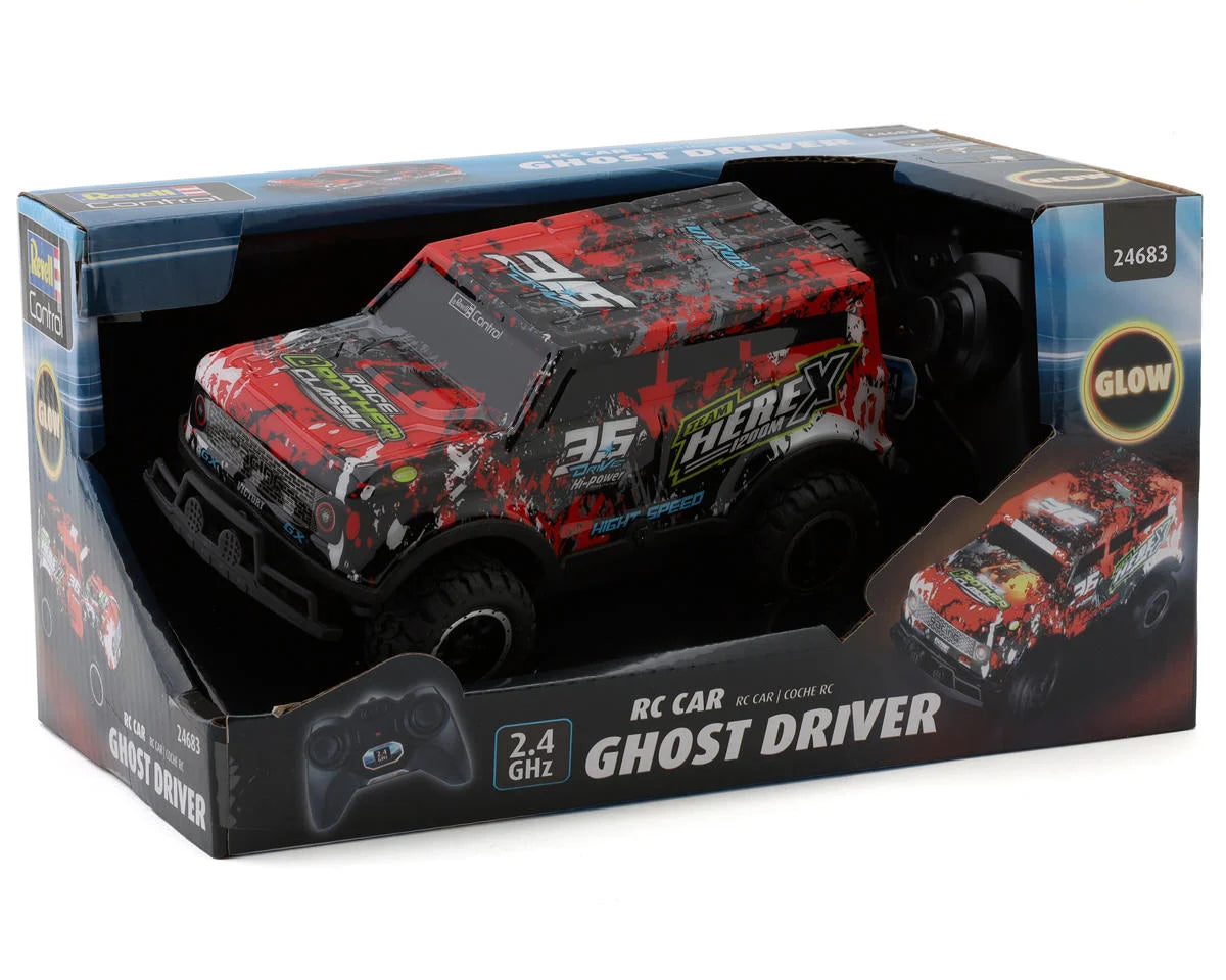 Revell Control Ghost Driver 1/22 Electric RTR RC Truck (Red) w/2.4GHz Radio & AA Batteries