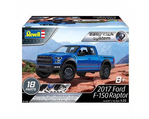 Revell RMX851236 1/25 2017 Ford F-150 Raptor Easy Click Model Kit (Lightning Blue)