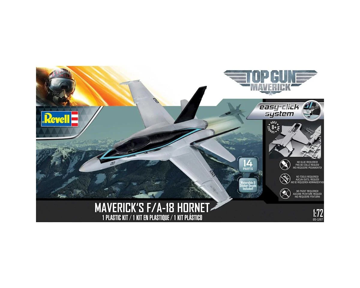 Revell RMX851267 1/72 F/A18E Super Hornet Top Gun Maverick EZ-Click Plastic Model