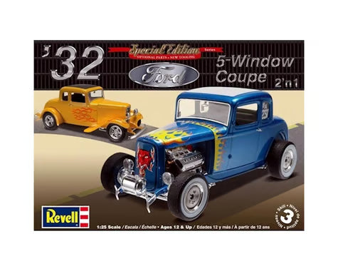 Revell RMX854228 1/25 '32 Ford 5 Window Coupe 2n1 Model Kit