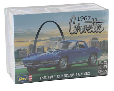 Revell RMX854517 1/25 1967 Corvette Sting Ray Sport Coupe 2-IN-1 Plastic Model Kit
