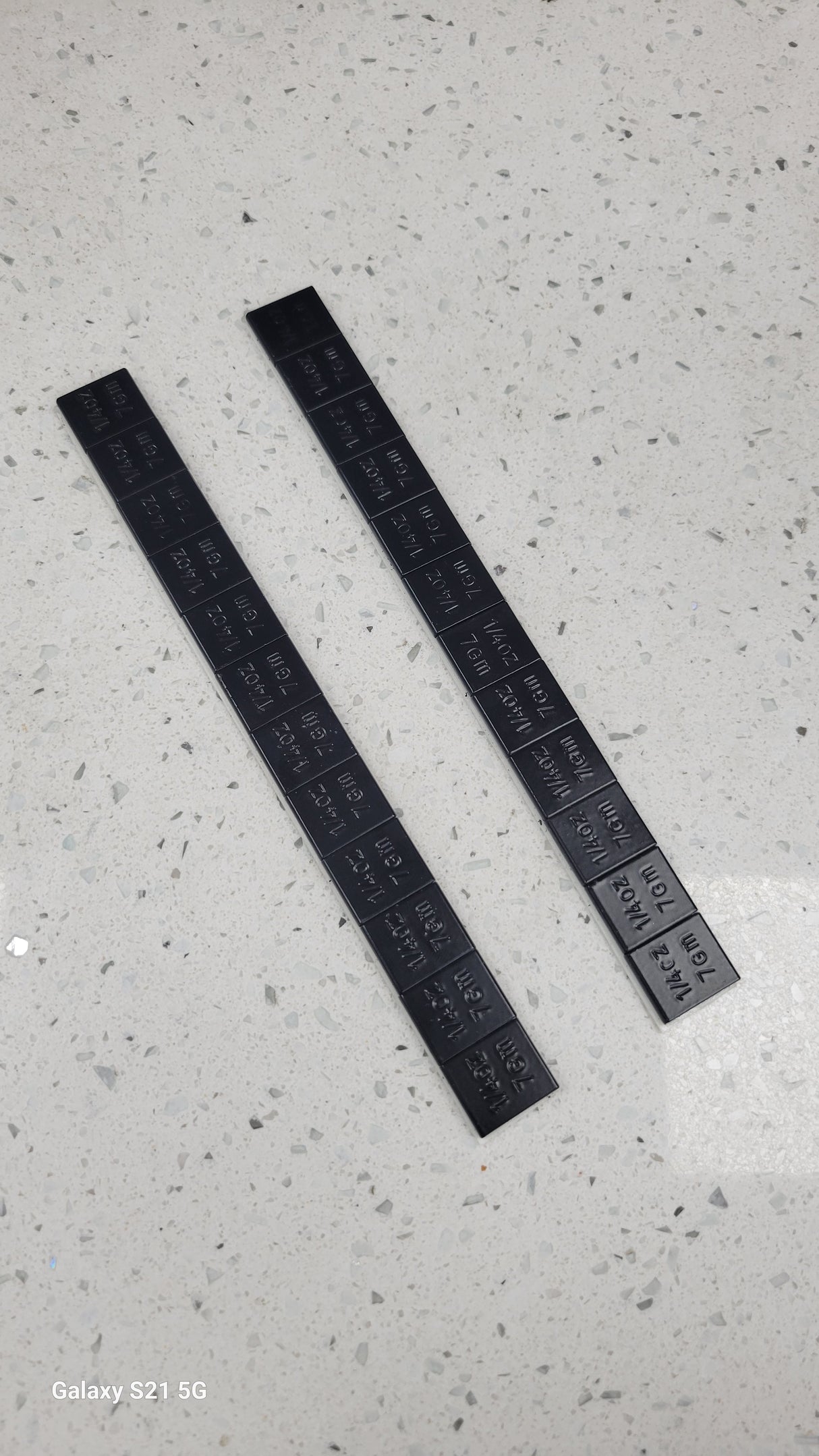 IRonManRc Heavy Duty 1/4oz Adhesive Stick RC Weights Black (2 STRIPS)