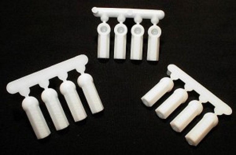 RPM 73381 Heavy Duty Rod Ends Dyeable White For 4--40
