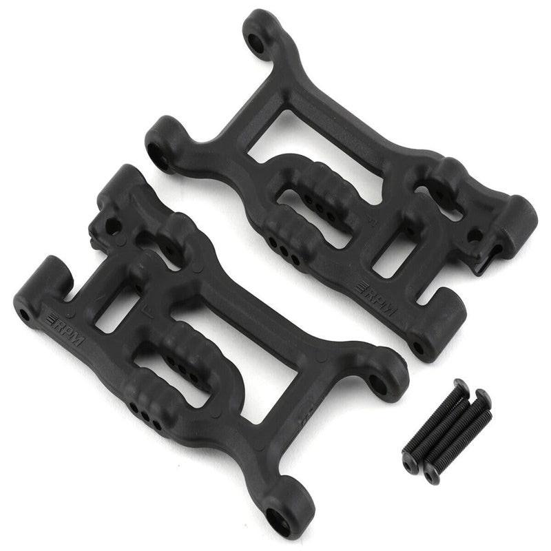 RPM RPM81662 Losi Tenacity/Lasernut Front A-Arm (Black) (2)