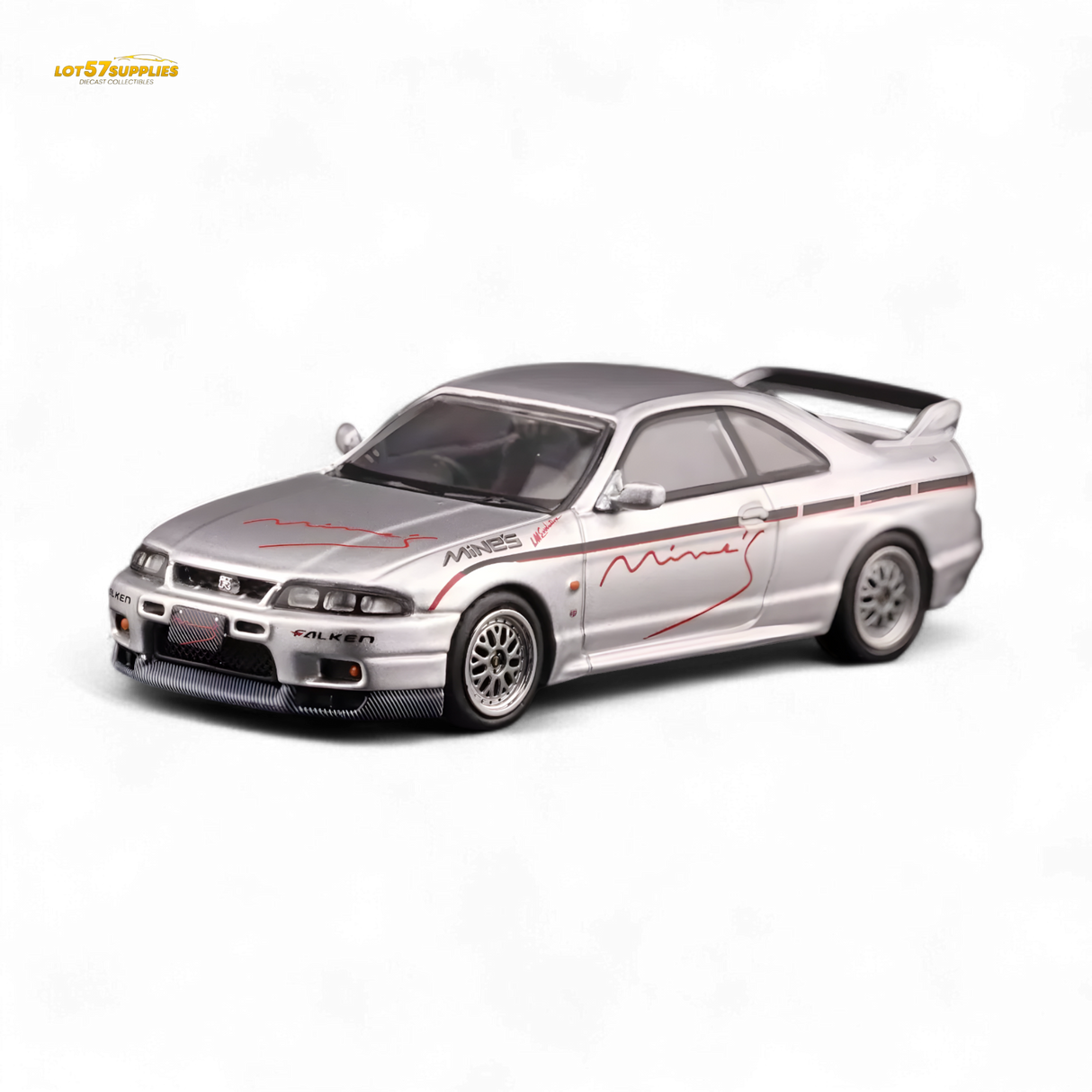 Inno64 Nissan Skyline GT-R R33 "Tuned by Mine's" Silver 1:64